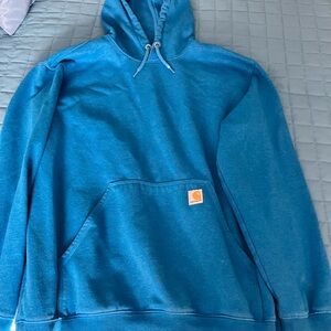 Carhartt blue w orange logo Pullover Hoodie